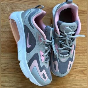 Nike Air Max Gray and Pink Shoes